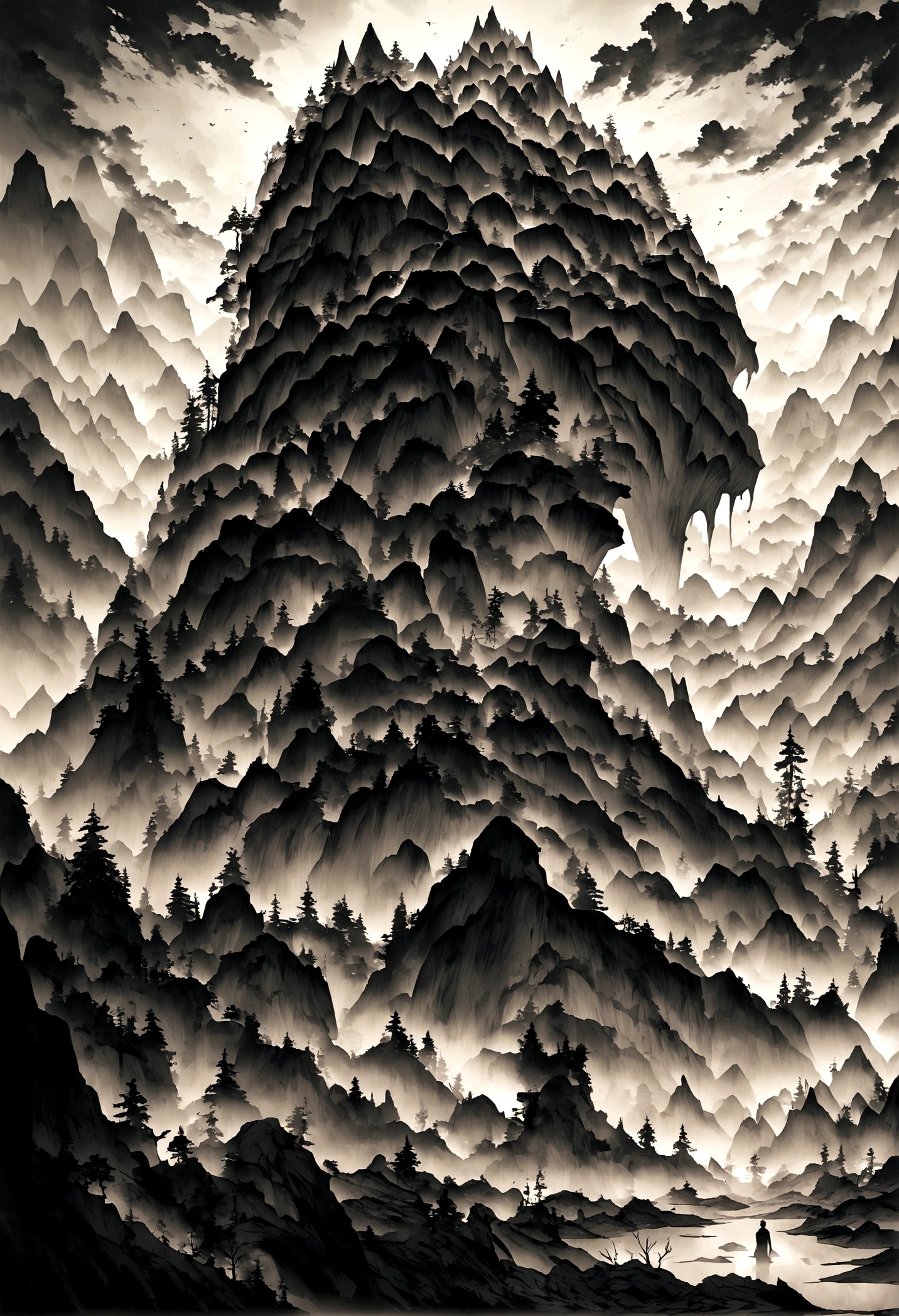 Mountain，Mist，Cave，mystery