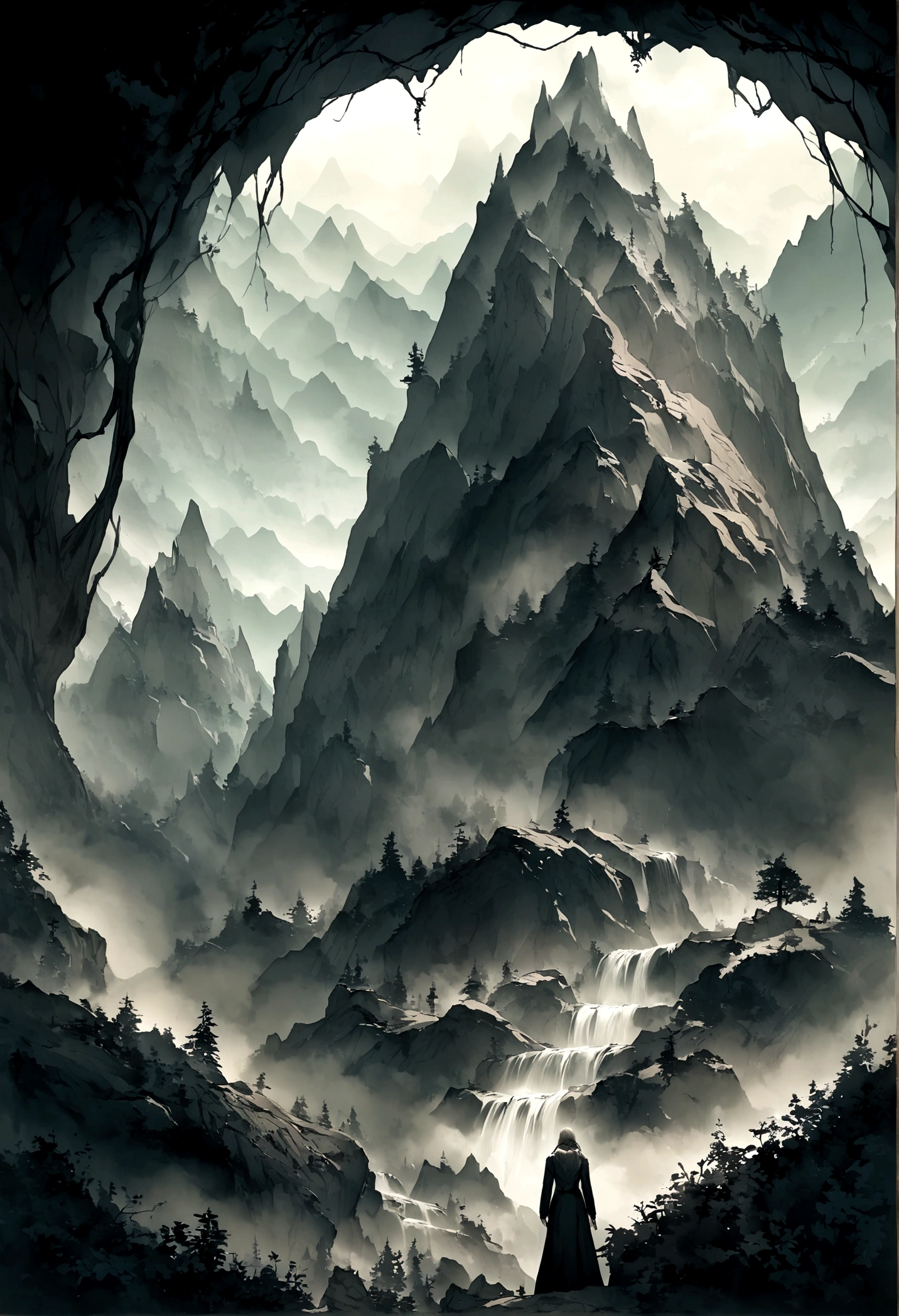 Mountain,Mist,Cave,mystery