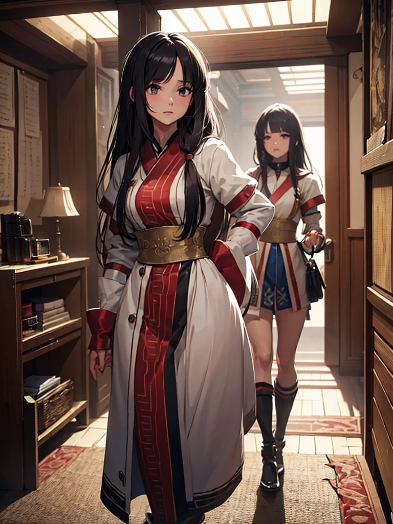 (masterpiece、top-quality、hight resolution、Unity 8k Wallpaper、extremely details CG:1), In a secretive small room, a commoner prostitute looks bewildered as she is approached by a nobleman. The atmosphere is tense yet private, highlighting the disparity between their social statuses. The prostitute, dressed ,A woman wearing scandalous and cheap clothing, such as a skimpy dress, and excessive makeup speaks in a casual, streetwise manner, saying, "Really? You're okay with someone like me?" She appears uncertain and nervous, unfamiliar with the etiquette expected in dealing with a noble. The nobleman, dressed in refined attire, looks at her with a mix of interest and amusement, creating a dynamic of unexpected interaction and mutual curiosity. nsfw