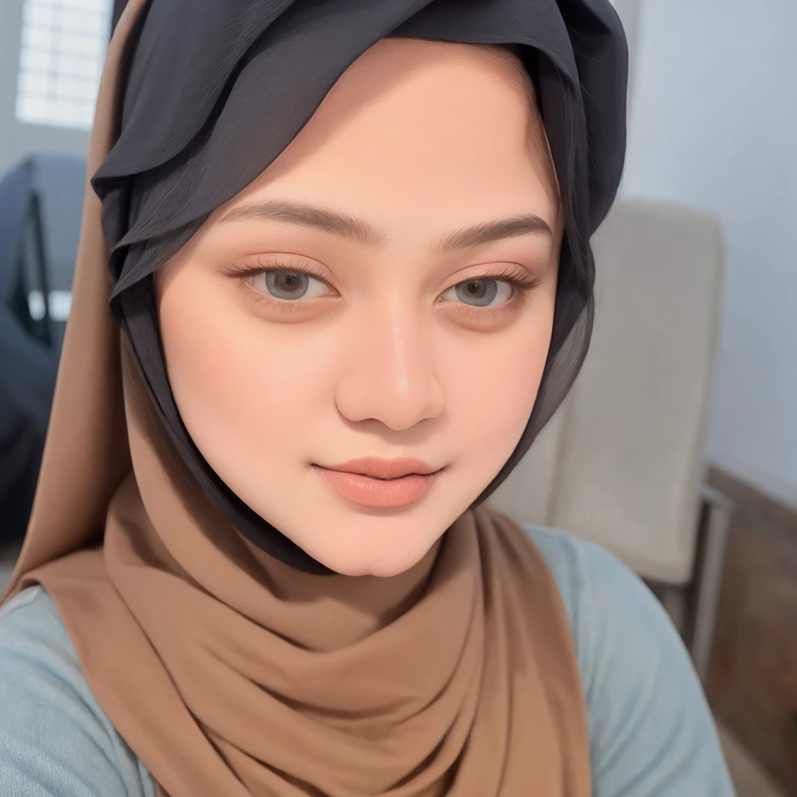 (((masterpiece)))beautiful woman age 20, wearing a hijab with glass, dressed white politely as a Muslim woman and wearing accessories, neat, elegant, perfect body, background city, full body, perfect face, perfect finger, very detail, all perfect, pose model, best Quality, 4k, super detail, selfie instagram