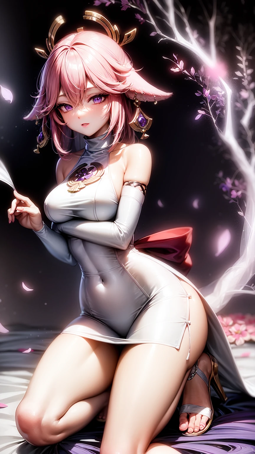 Yae Miko(purple eyes)(wedding dress)