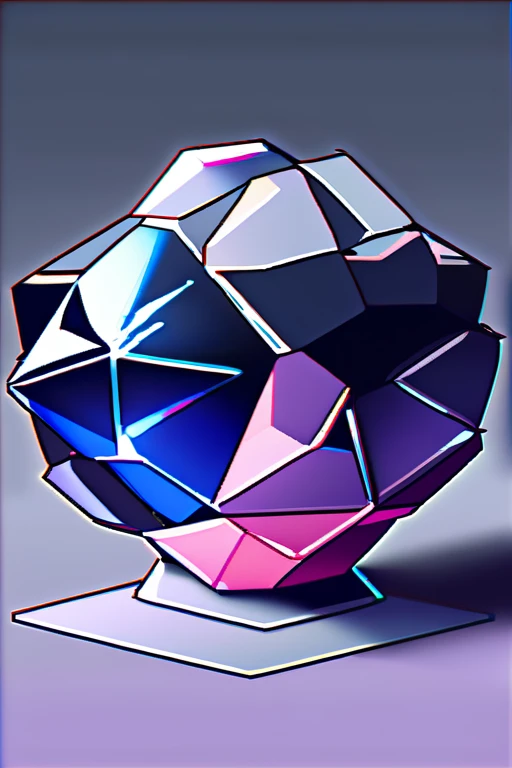 ((Лучшее качество)), ((шедевр)), (подробный), crystal low-poly apple