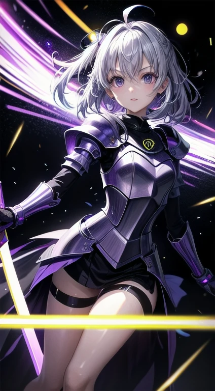 5 8K Ultra HD、Wearing a shiny purple knight&#39;s uniform，Purple hair beauty，Purple fingertips cover the small nose，Squatting on the ground，Open your crotch，Lift your hips，Looking up below。.、Night city、Purple Latex Slide Set with hidden skin、Purple Latex Slide Set、The beauty with a small nose kneels down、Wandering Woman、Woman with small nose、Open your legs、Beautiful woman looking up、Beautiful woman kneeling，The crotch is open、Not suitable for working hours,(((Bodybuilder:1.5)))