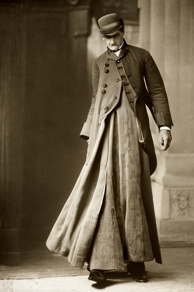 ((Best Quality)), ((Masterpiece)), (detailed), Victorian era man. Handsome man. square jaw. victorian clothing. whole body.