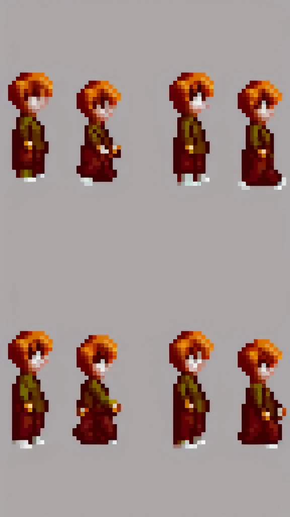 (sprite in sequence) 1 girl in pixel art style walking, SNK style