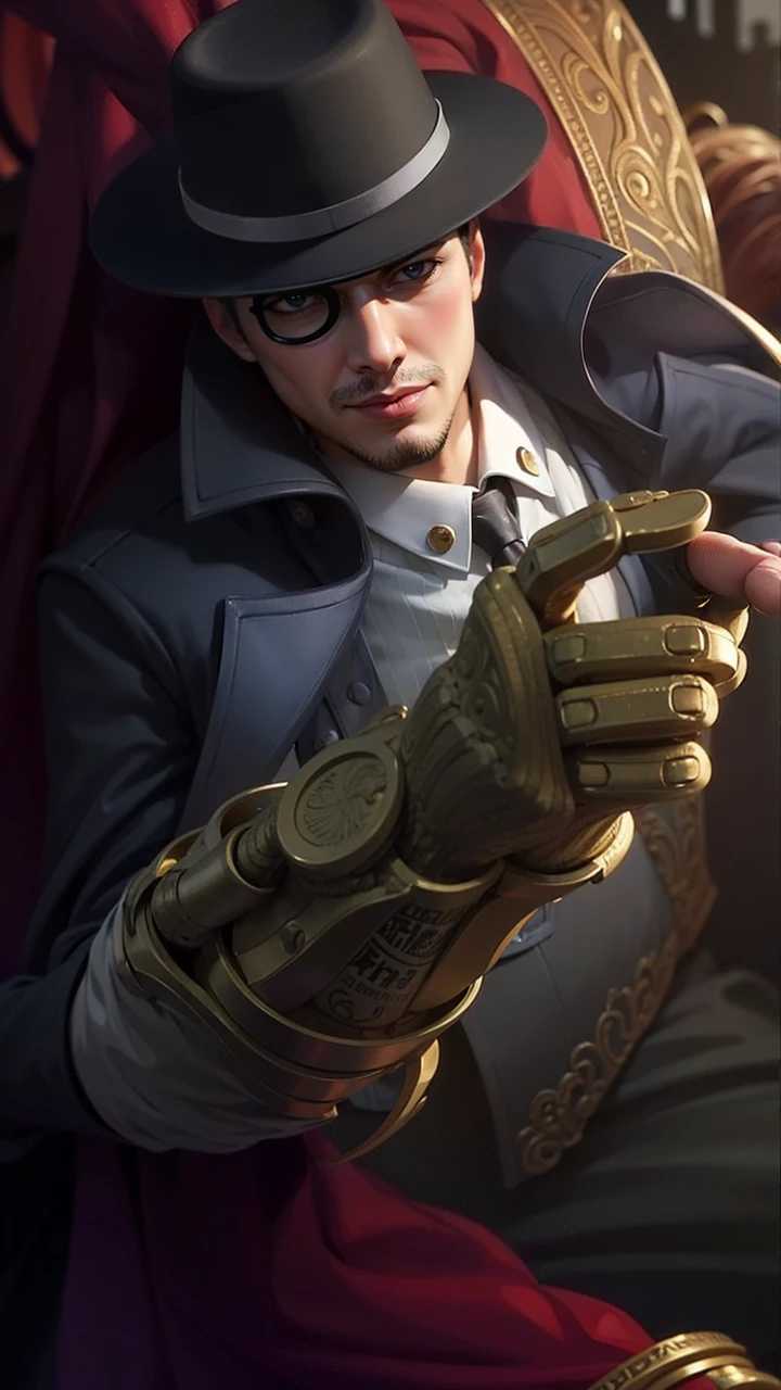 a guy in a white suit and red scarf holding a sword, son of sparda, handsome guy in demon slayer art, Best quality, masterpiece, detailed skin texture, detailed clothes texture, detailed face, super detail, 8k, intricate detail, 1 boy, The color doesn't change, Muscle guy, 1 guy.