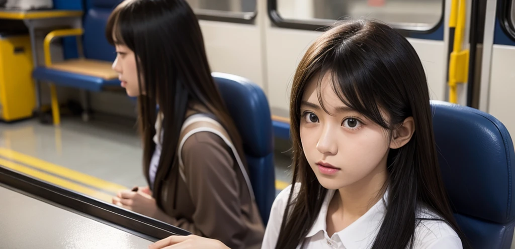 train、high school girl