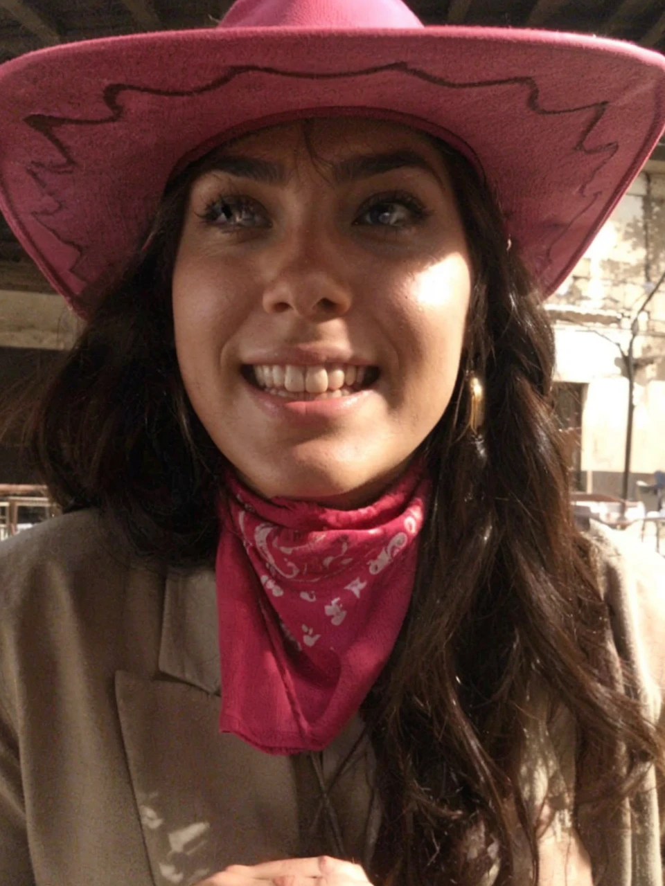 I want a girl riding a horse who has that face
