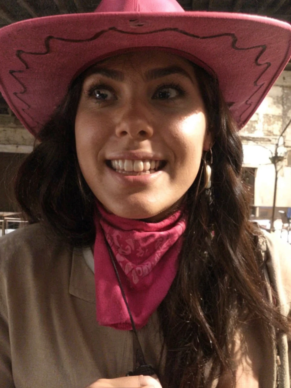 I want a girl riding a horse who has that face