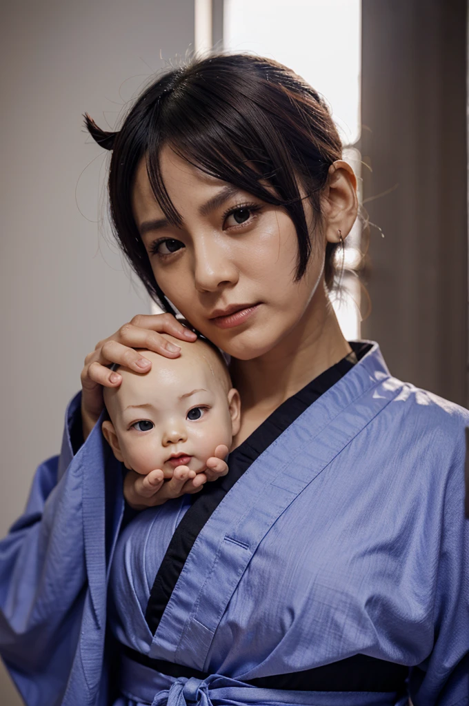 Sukuna holds gojo's head