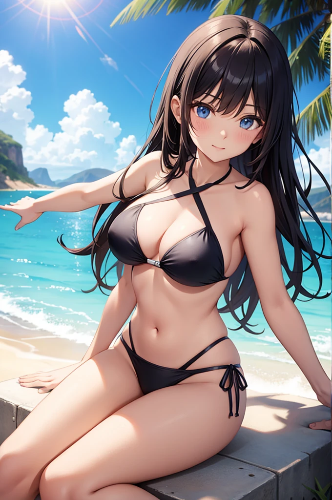 cross halter bikini