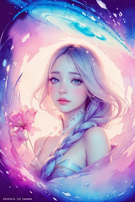 1girl ((Anna Dittmann))
portrait, floral, watercolor sketch , light, watery , abstract, brush strokes , negative space
(masterpiece, high quality)