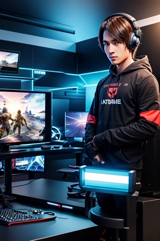 Gaming studio YouTube background video