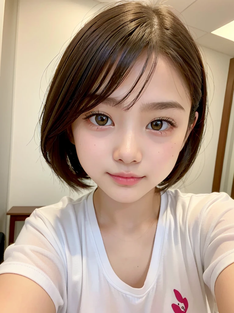 highest quality,Photo quality,Ultra-high resolution,Professional Lighting,14 years old,Beautiful face 、Amazingly cute、(((裸エプロン)))、ブラジャーが透けて見えている、キッチン、