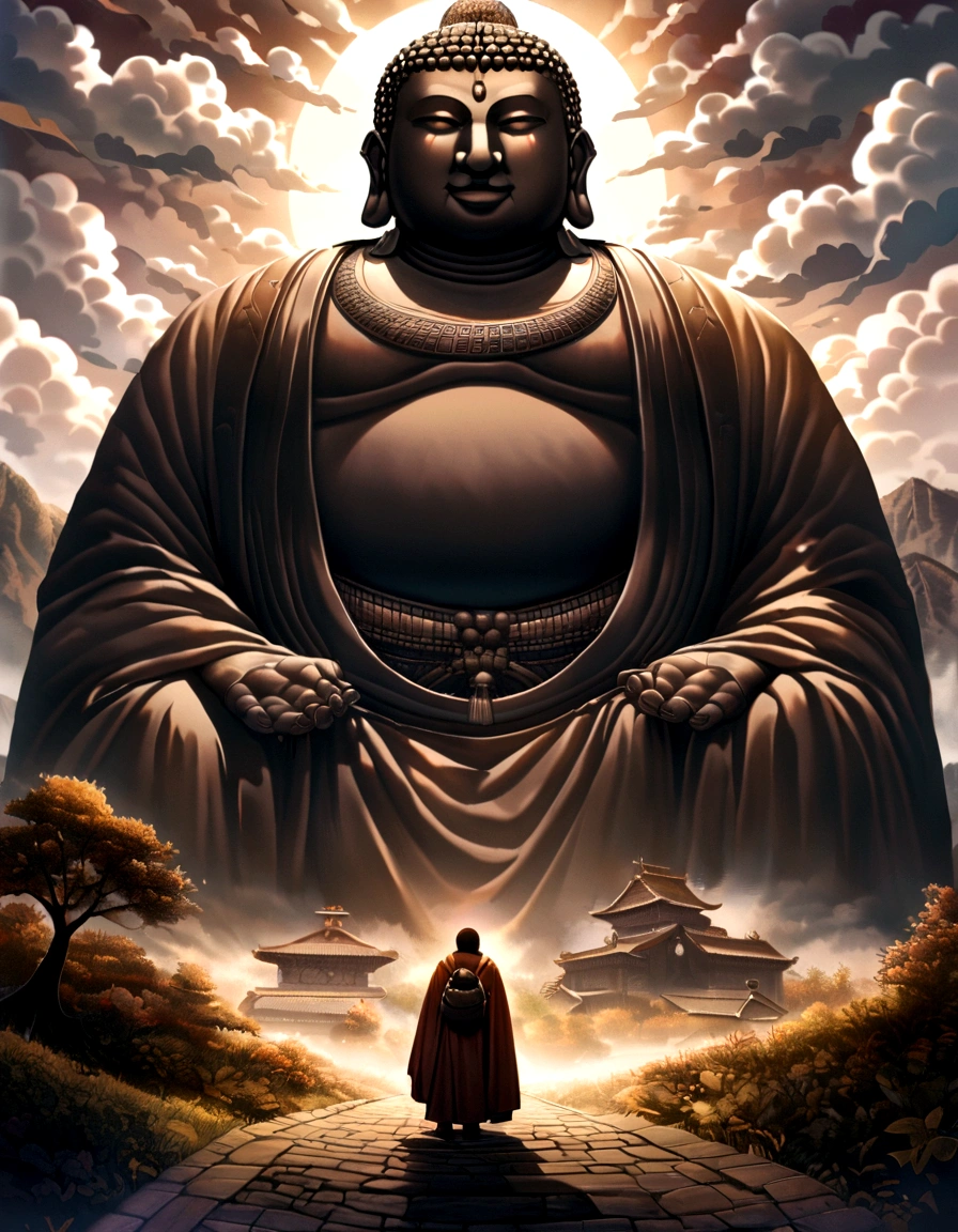 Japanese monk、male、Small、Expert、strongest、sunglasses、Buddha、Myo-o、Law sword