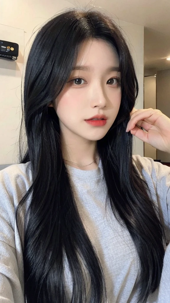Black Hair　Medium Hair