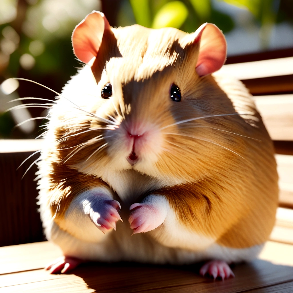 there is a hamster that is sitting on the ground, photo of a hamster, hamster, hamsters, アドベンチャーHyperreal Rendering, rodent, Hyperreal Rendering, ultra realistic 3d illustration, photo of a hamsters on a date, MapleStory Mouse, Portrait Shot, Ultra-realistic 3D rendering, Highly realistic photos, By Alexander Gierimski