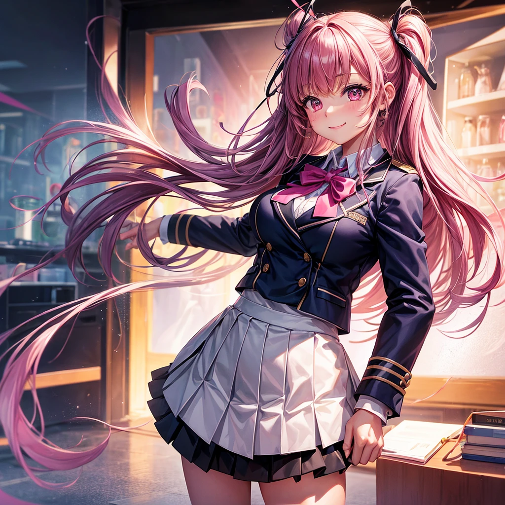 best quality,8K,smile,blazer,ribbon on uniform,mini skirt,high school girl,multiple girls are depicted,harem,idol group,photo shoot,long hair,wearing a cardigan,highest quality,big breasts,happy girl,horny girl,pink eyes,perfect face,standing position,I have my hands in my pockets,letting down one's Bangs,beautiful eyes,gym,girls hugging each other,smooth hair,multicolored hair colors,naughty girl,beautiful girl,beautiful girl,loose socks,Future Fashion,Clothing of the future,Uniform of the Future