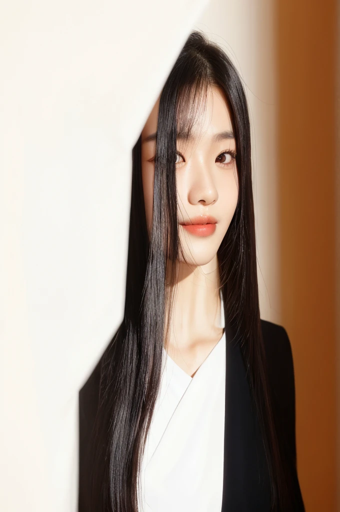 
Best Quality, 8k, Masterpiece, (Portrait: 1.3), (photo realistic:1.4), (hyper realistic:1.4), Sharp Focus, looking at viewer, (smoother lighting:1.1), (increase cinematic lighting quality:0.9), realistic lighting, backlighting, light on face, ray trace, (brightening light:1.2), (Increase quality:1.4), sharp detail, (best quality real texture skin:1.4), finely detailed eyes, black_eyes, finely detailed face, 25 year old Korean woman. smiling_face