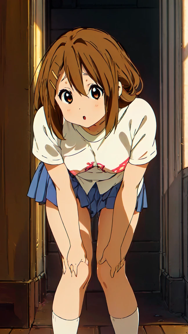 On all fours、String Panties、Panty shot,(beautiful,Small breasts:1.5),Yoshida Ayumi,One Girl, alone,((( Brown Hair, short hair,Pink Hairband,blue eyes))),smile, One girl,,Detective Conan, topless、mini skirt ,(((セクシーなString Panties))),masterpiece ,8k unity wallpaper,Anime key visual,Highest quality, High resolution, unity 8k wallpaper, (shape:0.8), Highly detailed face,Highly detailed eyes,Glowing Eyes , Shiny skin,Fine skin,White skin,dense skin,Detailed Hair,Very elaborate legs,Perfect lighting, Detailed CG, (Perfect hands, Perfect Anatomy),High resolution,(Detailed wear ),Thin limbs, Delicate curves, Graceful Hands,shape:0.8,On all foursで尻を突き出す、Angle from behind、Protruding ass、On all fours、Bare nipples、Pink protruding nipples、