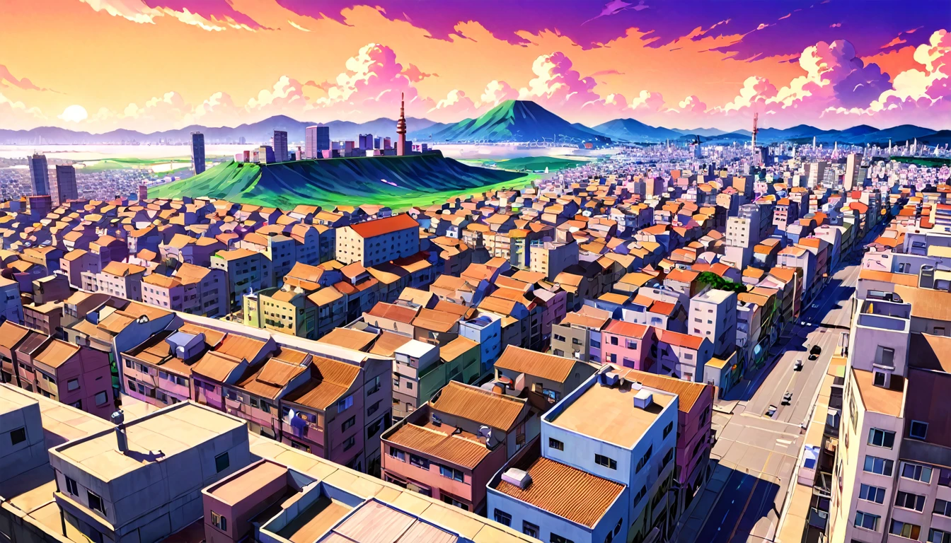 JoJo's Bizarre Adventure Wind、landscape、Urban area、美しいlandscape