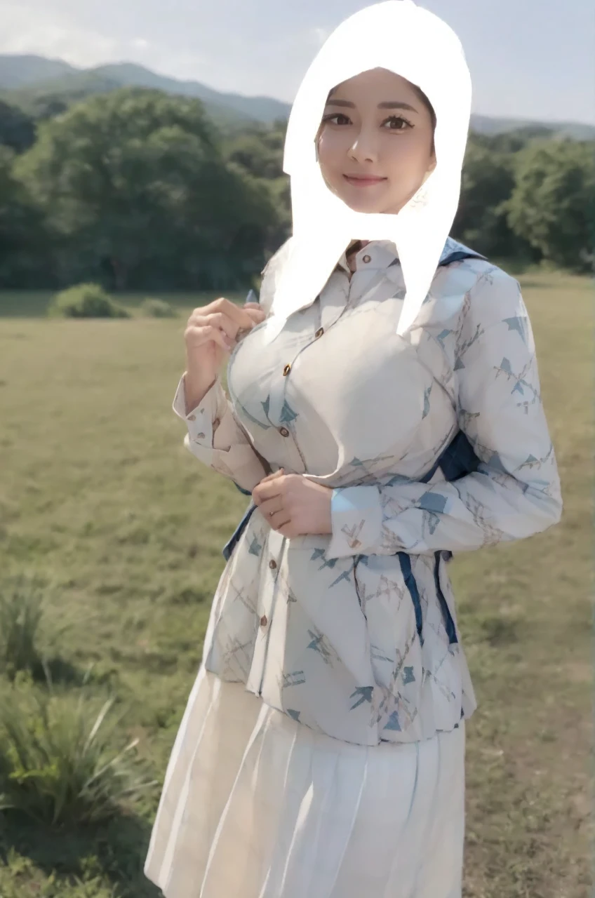 marian rivera,((White collar shirt、Light blue plaid pleated skirt:1.4)、foot, enchanting smile, closed clothes, polite attire, The face of beauty , Because I'm slender , abs:1.4, 30 years old, ((1 girl, alone)), ((full body)), ((huge breasts:1.3)), Breastfeeding A. to, (K, Raw photo, highest quality, Masterpiece 11.4), (realistic, photo-realistic:1.37), (micro:1.4), exposed , ((diamond necKlace)), earrings, glamorous, white sKin, ((in a luxurious hall), looK at viewers, thick brunette hair, long hair, (lit), dynamic pose, (), ((beautiful eyes), erotic, HDR, very detailed, ambient occlusion, nature, harmonious composition, fine art photography, beauty , excellent anatomy, exposed detail