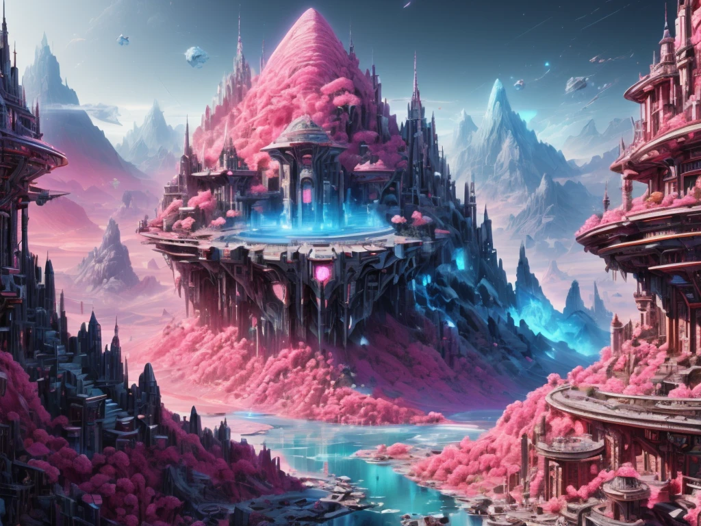 ((best quality)), ((masterpiece)), ((realistic,digital art)), (hyper detailed),DonMR0s30rd3r Mountain Village,rose, octane rendering, raytracing, volumetric lighting, Backlit,Rim Lighting, 8K, HDR