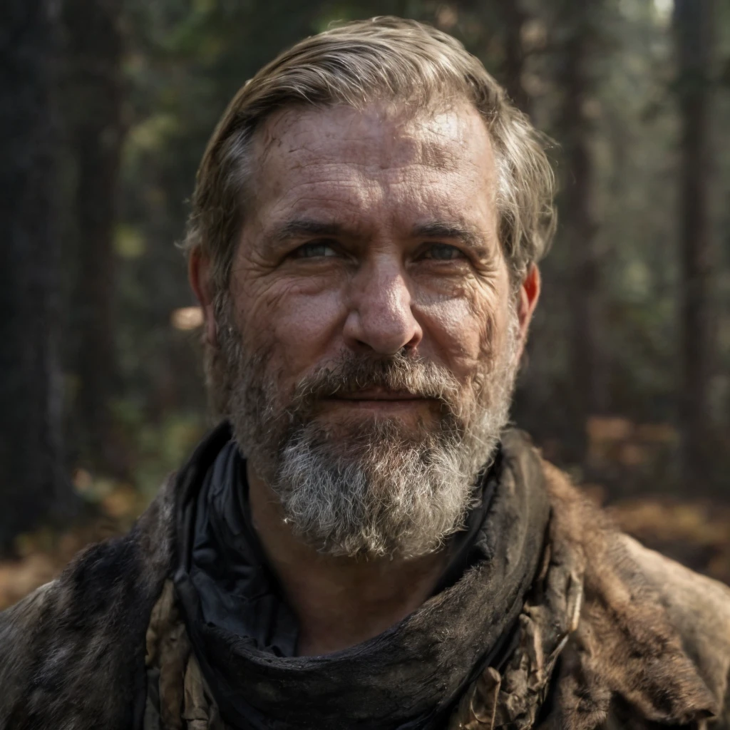 (masterpiece)+, (extremely (realistic)+,a portrait of an ugly adult male lumberjack, Joyful stare. Looking in camera. volumetrics dtx, Photorealistic, ultra detailed, Artstation trending, very very detailed, realistic shaded lighting, dynamic shadows, detailed Forest background, upper body, professional photograph of a detailed skin, sharp focus, dramatic, award winning, cinematic lighting, octane render, unreal engine, volumetrics dtx, Photorealistic, ultra detailed, Artstation trending, very very detailed, hyperrealistic, fine details, realistic shaded lighting, dynamic shadows, Forest background, add_detail:1, skin pores and wrinkles, details.,More Reasonable Details