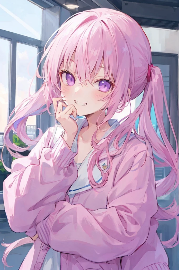 ((High Ponytail))(((Grin)))