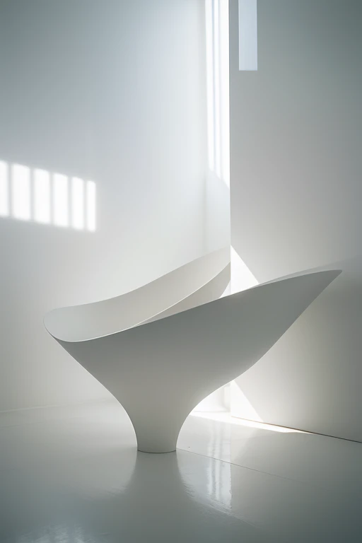 highest quality、4K、Perfect Face、Perfect Style、perfect body、Sunburn、There is a beautiful lady、mature、long curly layer brown hair、Swept-back hair、full body, sexy 、charming、healthy、of the highest quality、8K、
Futuristic architecture design,smooth white ribbed structure creating curves,design suggesting flexibility,monochromatic color scheme emitting serenity,surface softly reflecting light,delicate gradation,stillness akin to being enveloped in morning mist,minimalism,simple yet impactful sculptural beauty,spirit of modernism architecture,shadow play through light manipulation,harmony between structure and space,sculptural elements as visual art,