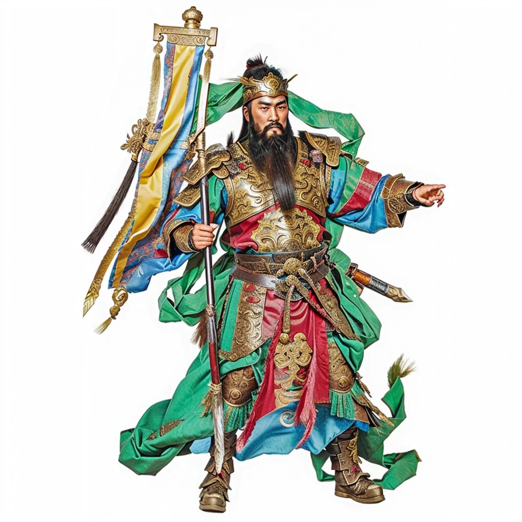 chinese warrior with long beard