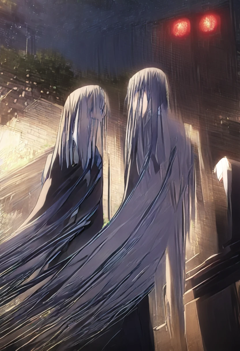 masterpiece, best quality, ((dynamic_angle)),outdoors,
1 girl solo,((medical))_eyepatch,red_eyes,loose_hair,very_long_hair,gothic_lolita,hair_flower,glowing_eyes,floating_hair,smile,
(itsuka shido, 1boy, blue hair, upper body, expressive eyes, school uniform, Black jacket, white shirt, black pants, blue tie, smile, open mouth), He stares at the viewer while shaking his hand towards the viewer.