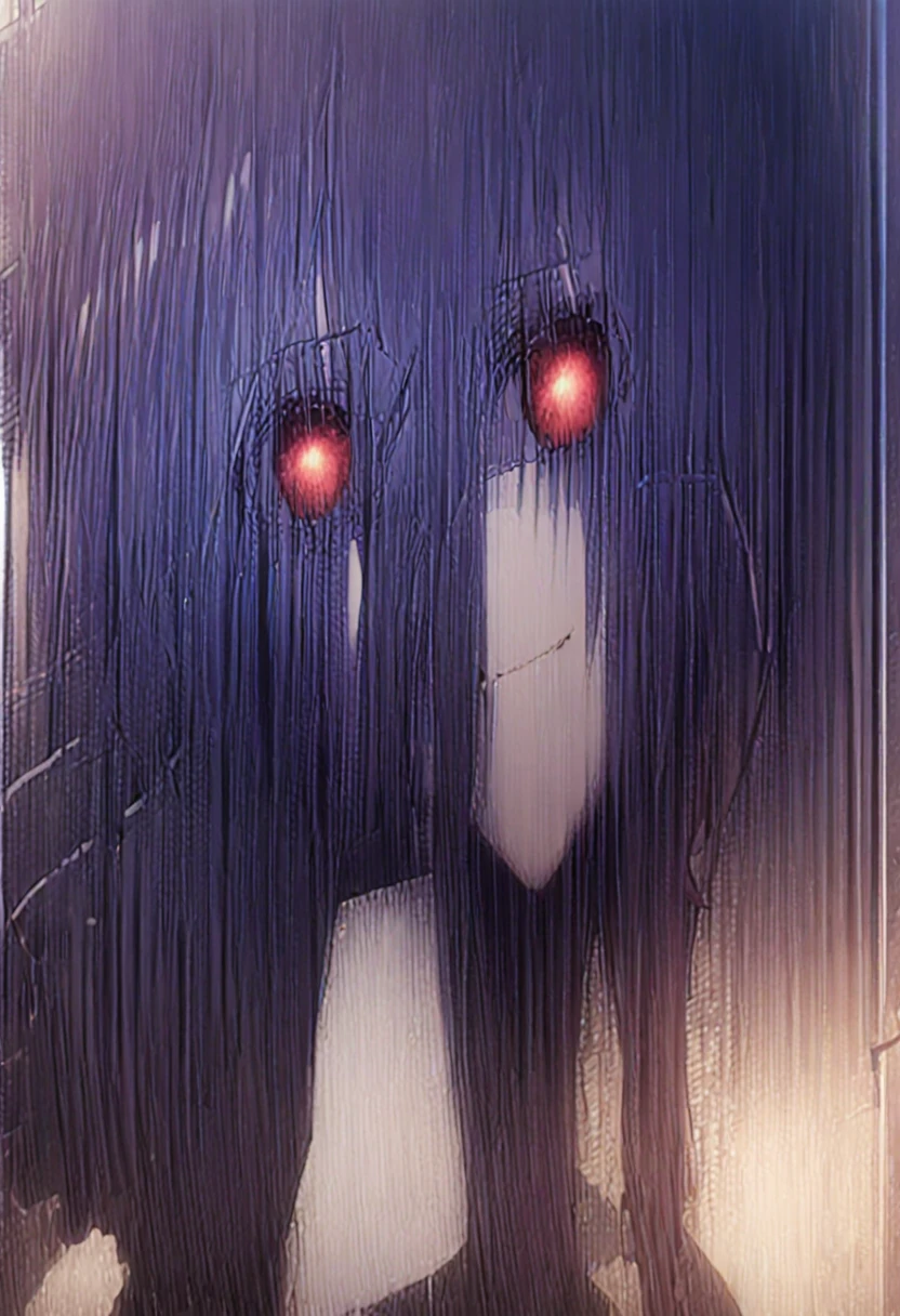 masterpiece, best quality, ((dynamic_angle)),outdoors,
1 girl solo,((medical))_eyepatch,red_eyes,loose_hair,very_long_hair,gothic_ta,hair_flower,glowing_eyes,floating_hair,smile,
(itsuka shido, 1boy, blue hair, upper body, expressive eyes, school uniform, Black jacket, white shirt, black pants, blue tie, smile, open mouth), He stares at the viewer while shaking his hand towards the viewer.