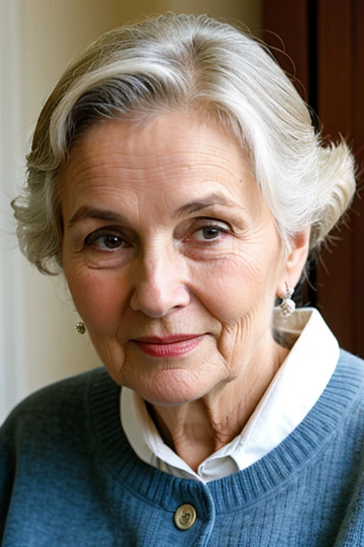 An old widow who is still young and beautiful.
