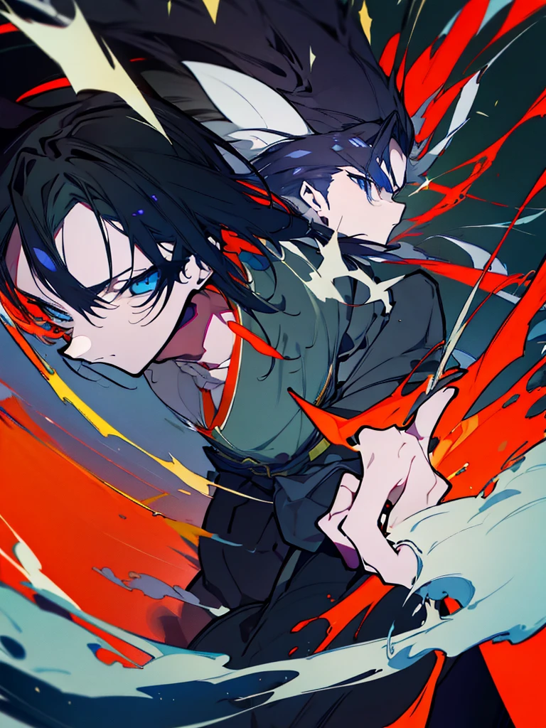 アニメ, アニメ art, menino アニメ, アニメ, アニメ, アニメ, アニメ, アニメ, Quadrinhos de アニメ, アニメ, アニメ, アニメ, handsome guy in demon slayer art, melhor papel de parede de アニメ 4k konachan, Demon slayer art style, detailed art of onmyoji, alucard, Krenz Cushart e Wenjun Lin, arte principal do アニメ, アニメ boy Black hair, Black hair, Black hair, Black hair, Black hair boy, Black hair boy, blue eyes, blue eyes, blue eyes, yellow effects, yellow effects, yellow effects