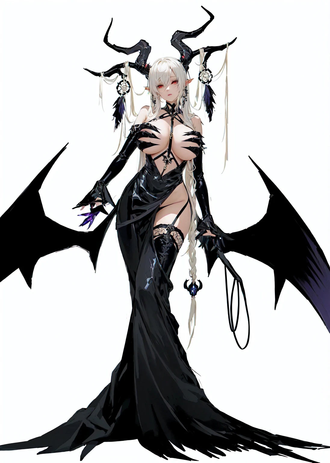 A woman in a black dress、Close-up of a woman with horns, Six-armed Dark Goddess, 黑暗Witch全身姿势, Dark Demon Dancer, 黑暗Witch全景, Succubus, beautiful Succubus, Lilith, Beautiful and elegant demon queen, Loers, 黑暗Witch角色, The female villain has black angel wings, /!\ Witch