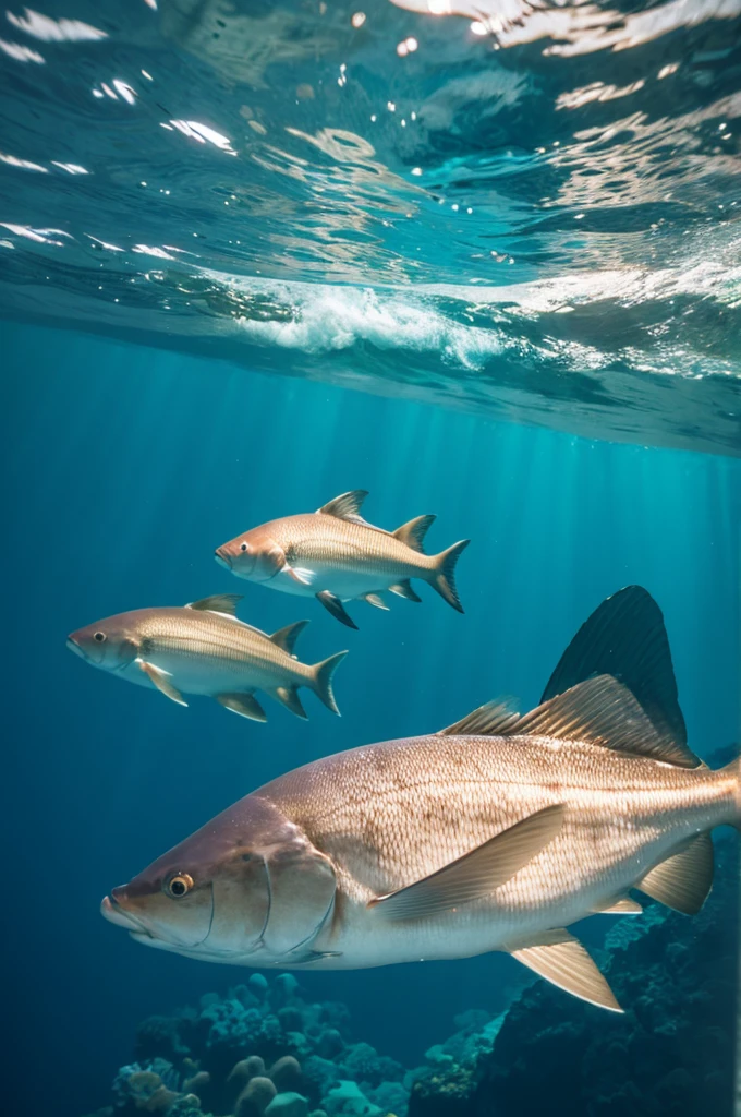 In the fantastic sea，Swimming fish
