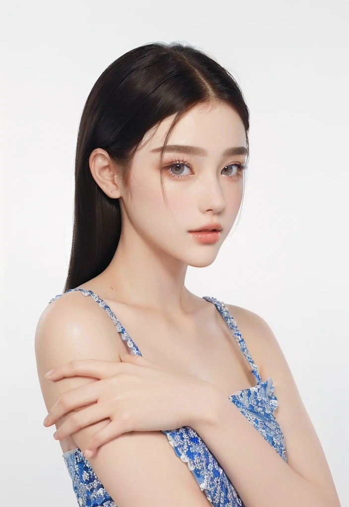 ((Best Quality, 8K, Masterpiece, : 1.3)), Sharp, Beauty: 1.2, Perfect Body Beauty: 1.4, Slim Abs: 1.2, ((Layered Hairstyle, Big: 1.2)), Highly Detailed Face and Skin Texture, Detailed Eyes, Double Eyelids, looking at the camera