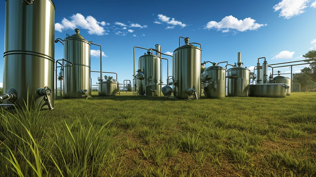 citronella grass distillation machines storage, close view, Very pleasant, Aesthetic, calm, scenic. Photorealistic, 8K  UHD, Studio quality, Ultra photo realsisim, max detail, massive scale, Post-processing, Realistic, Photorealism, Photoshop, Photography, Detailed, Cinematic lighting, landscape, panoramic, landscape, Ray traching, cinema4d