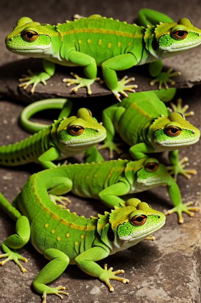 Emotes de geckos verdes para twitch