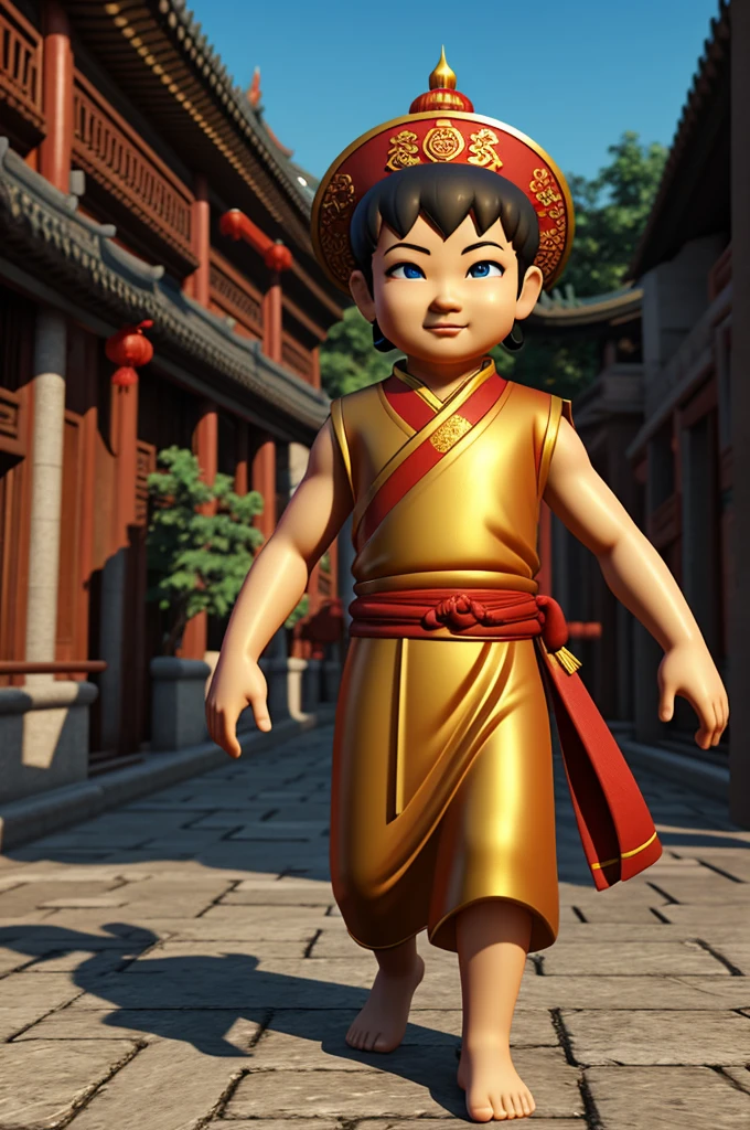 China god boy 3d animation