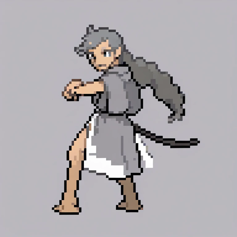 centaur, grey robe, simple backgtound
