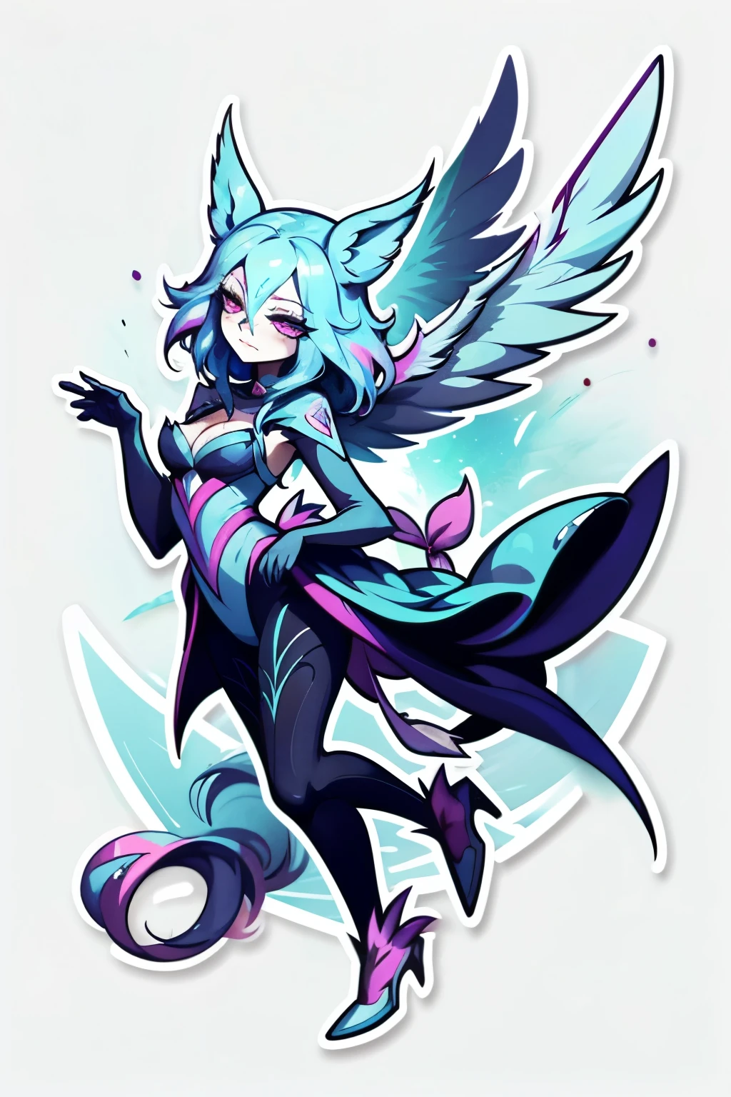 Animated Xayah from League of Legends, graceful and agile, showcasing her distinctive feathered wings in a cartoon art style -- S2, her piercing eyes focusing intently, an arrow nocked and ready on her bow.

 Cartoon Xayah from Wild Rift, embodies a vibrant energy with the same feathered wings, her dance pose showcasing a dynamic and fluid movement in the cartoon art style -- S2.

Both versions of Xayah present an elegant and fierce presence, exhibiting sleek and modern clothing that accentuates her sleek figure. The intricate designs on her feathered attire shimmer and gleam under