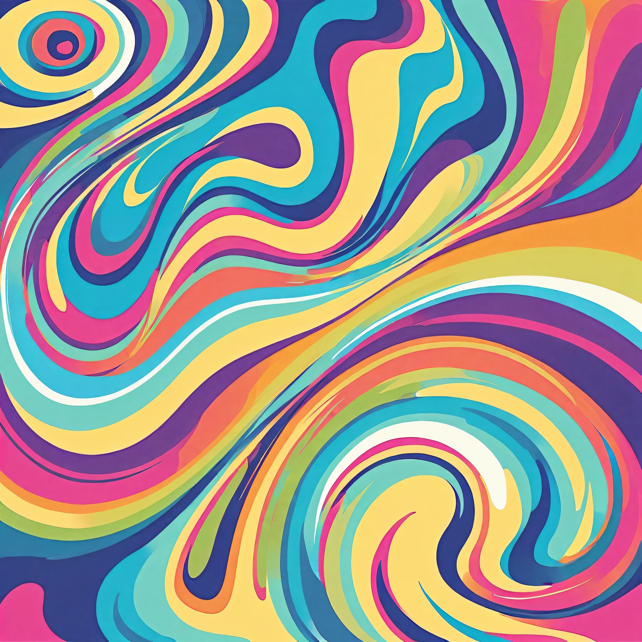 Kei Mochizuki style, Simple Line Initialism，Abstract art，Urban Background, colorful hearts ,No people