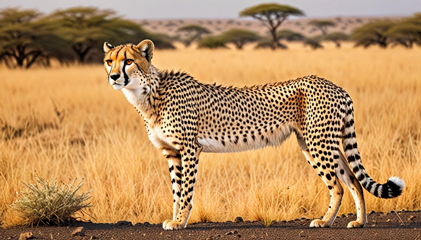 Photography, Realistic, detailed, Safety rating, Ultra Wide Shot, Cheetah, gazelle,