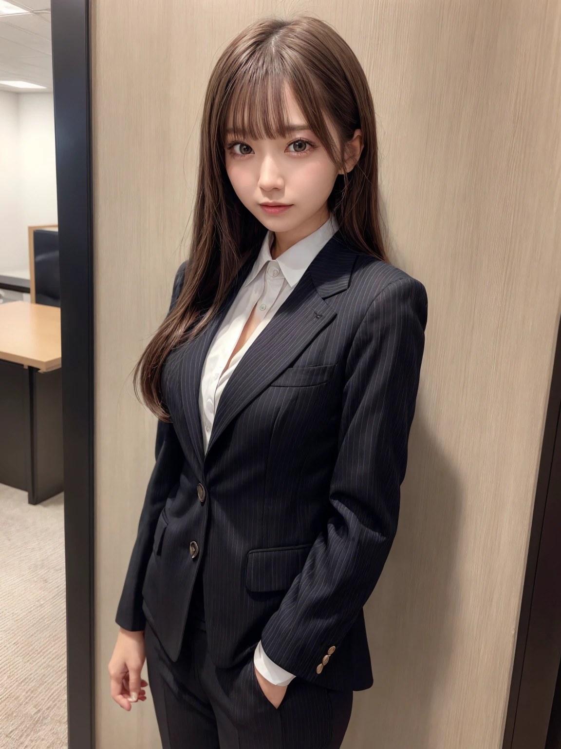 黒と白のストライプのスカートsuitを着たアラビアの女性, suit, Office Clothes, suitを着た, black suit, wearing suit, wearing a suit, Business Attire, suitを着た女の子レガントなsuit, wearing black suit, ファッションsuitを着て, ピンストライプのsuitを着て, lawyer suit, スタイリッシュなsuit, wearing a strict suit