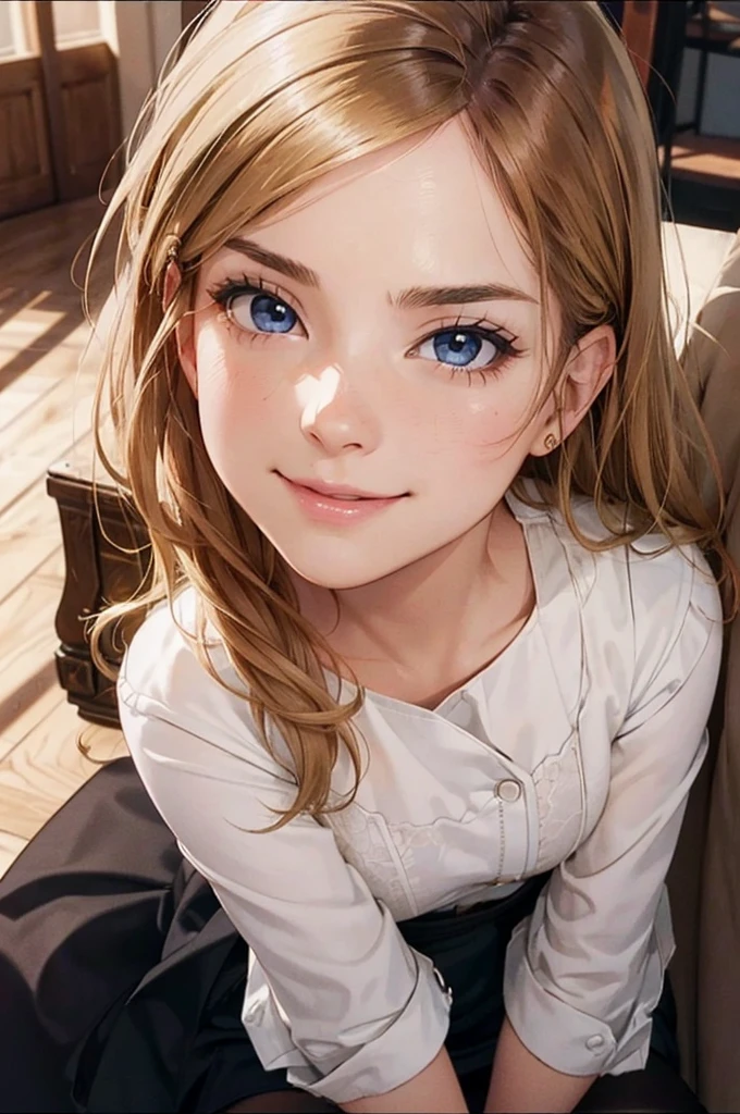 Masterpiece, 最high quality, high quality, High resolution, high quality texture, high quality shadows, High resolution, Beautiful details, Detailed CG, Detailed Texture, Realistic representation of face, Realistic, colorful, delicate, Cinematic Light, Side light, Lens flare, Ray Tracing, sharp concentrated, (1 Girl,concentrated:1.3), ( Intricate details, compensate, PureErosFaceV1:0.5), (細部まで美しいdelicateな顔, 緻密で美しいdelicateな瞳, Perfect Facial Proportions, Dense skin, Optimal ratio of four fingers to one thumb, Arms under chest, Modest chest, Wide Hips, Smooth upper abdomen, 30 years old, blue eyes, glasses,cabin attendant uniform,white blouse,tight fitting black skirt,black stockings, working as a secretary, wooden desk, wooden chair, house wife,curvy,sweat,missionary,seductive gaze, the gaze of true love, lips of temptation, A look full of compassion ,a smile full of love, i love you, Acting lovey-dovey, air fortress hair, blonde hair, I love you so much I'm crazy,i love you