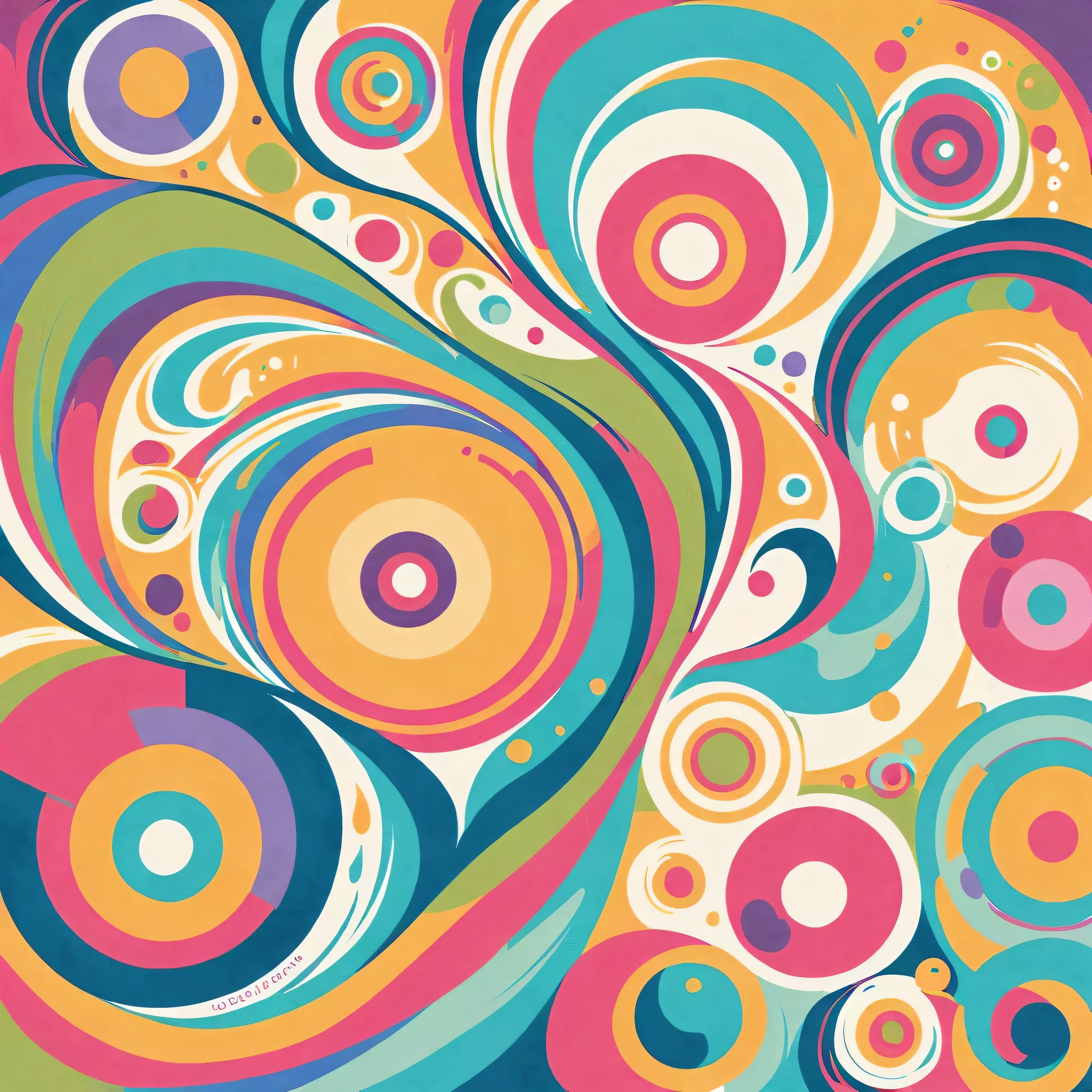 Mai Yoneyama style, Simple Line Initialism,Abstract art,Urban Background, colorful hearts ,colorful flowers, No people