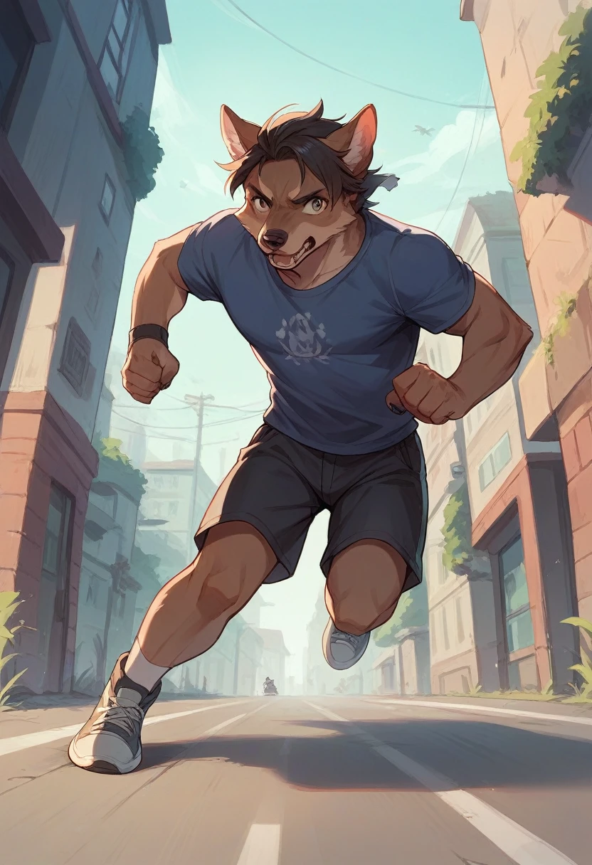 Sazae-san from the anime running with a dog in gta sa