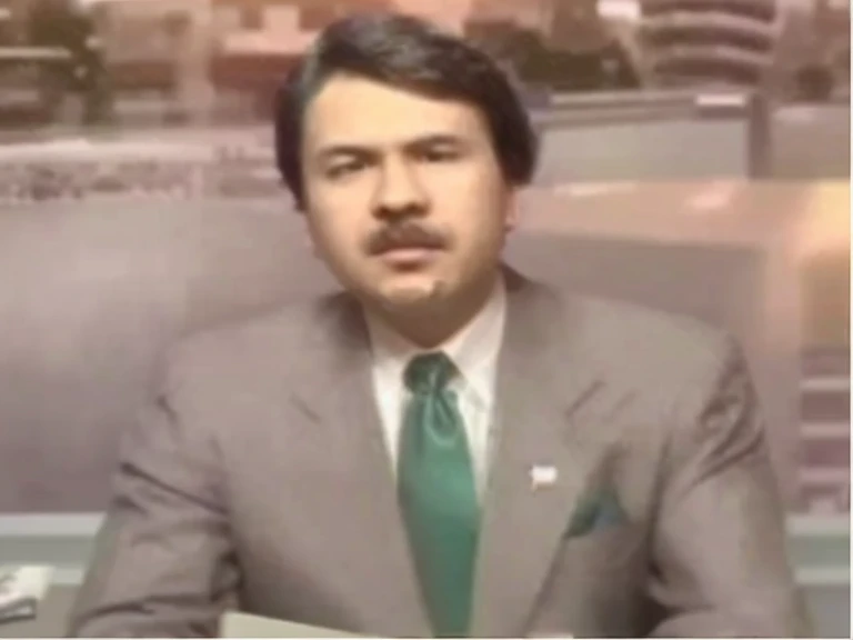 clearer image and form of news anchor